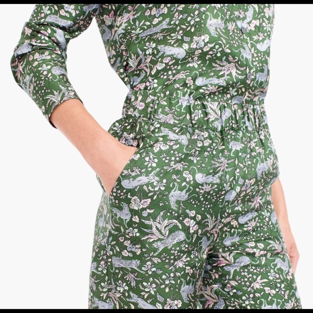 J. Crew Silk Pull On Printed Pants NWOT